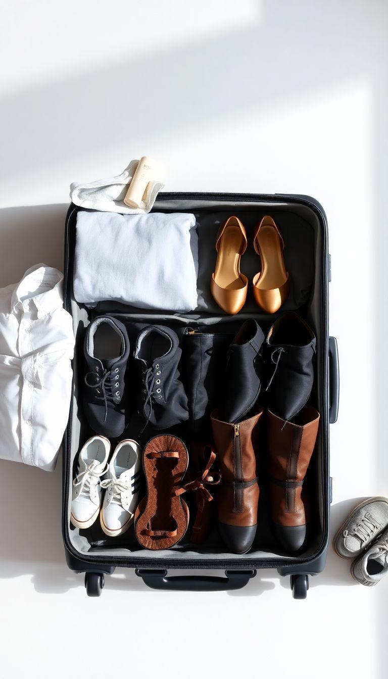Descubra o Segredo para Transportar Sapatos na Mala Sem Sujar