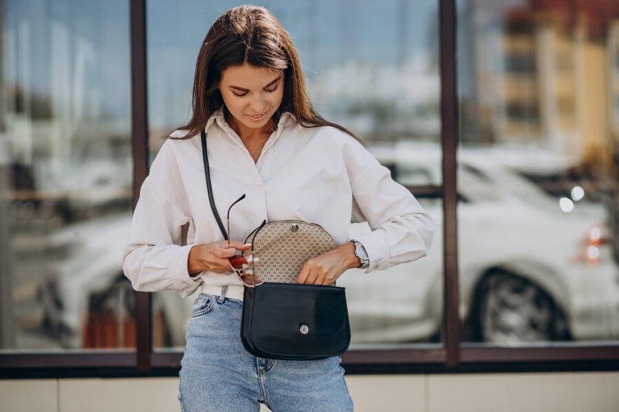 tamanho e silhueta - bolsas e looks casuais