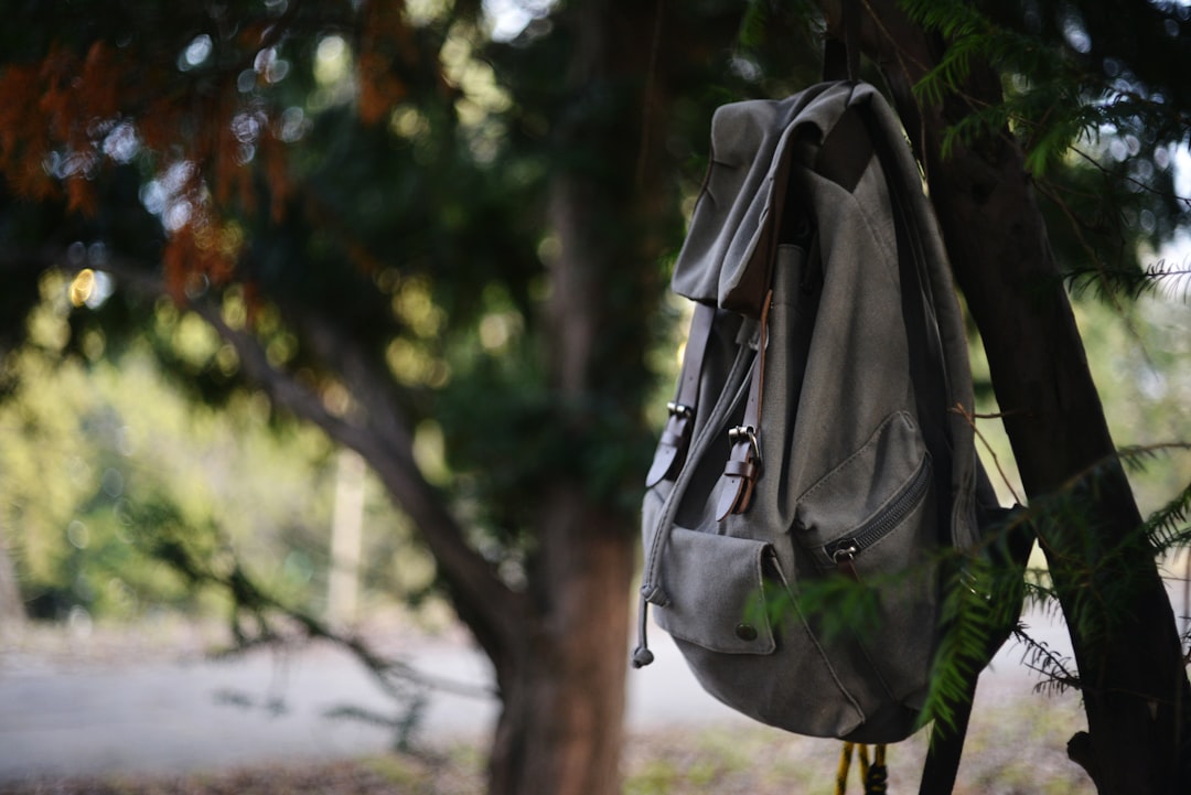 Photo reduce waste with backpacks