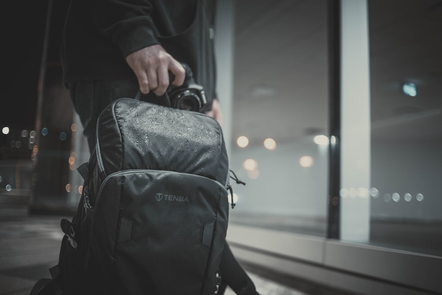 Minimalist men backpack