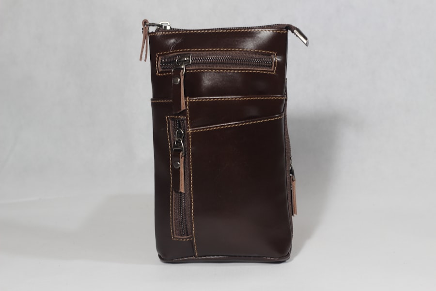 Leather men briefcase
