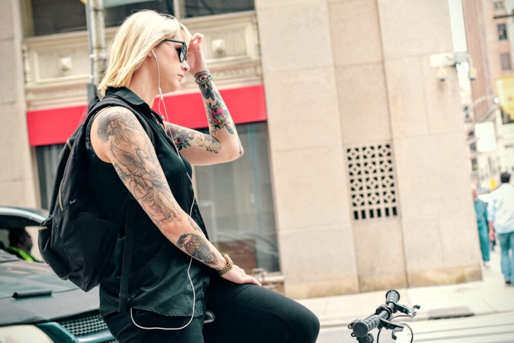 Photo Black women backpack