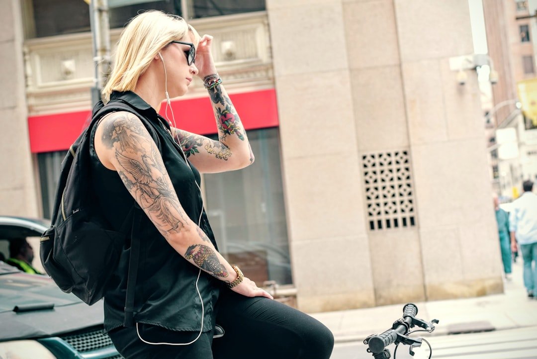 Photo Black women backpack