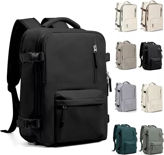 Mochila Viagem Mochila Feminina Aviao40L Impermeavel Expansivelcom Porta USB Mochila Notebook Masculina Grande para Trabalho Casual Esportes Hiking Escolar Presente
