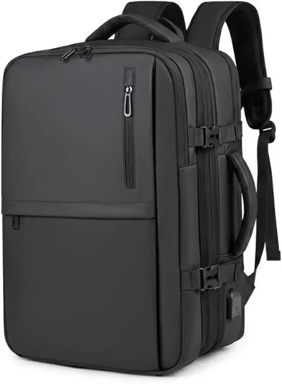 Mochila de Viagem Notebook Expansivel Grande Mochila Aviao Executiva Antifurto Reforcada USB Impermeavel Viagem a Trabalho Escolar